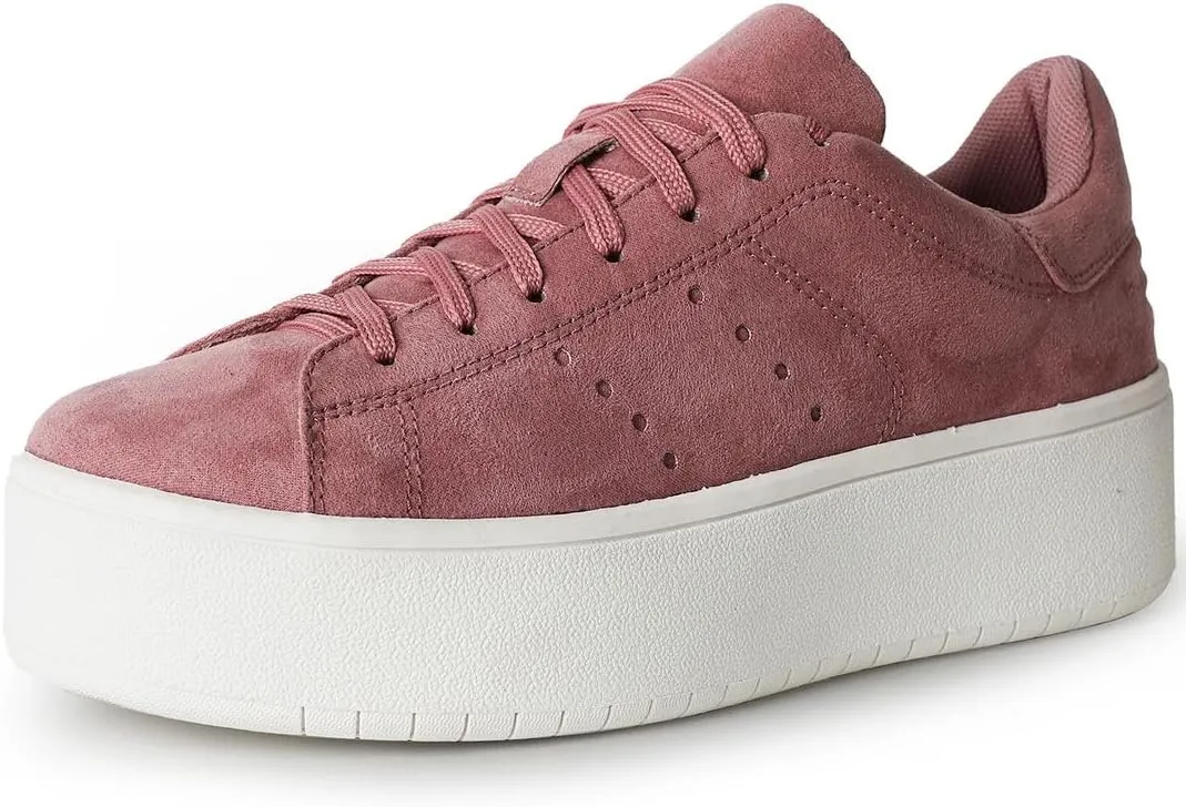 J. Adams Hero Platform Sneakers for Women - Casual Lace Up Fashion Tennis Shoes