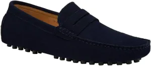 JIONS Mens Driving Penny Loafers Suede Moccasins Slip On Casual Dress Boat Shoes