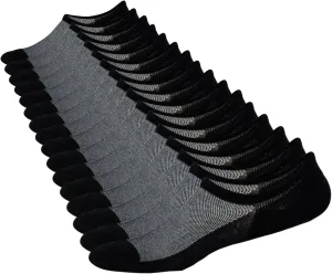 JORMATT Mens Women No Show Socks Mesh Knit Non Slip Cotton Low Cut Casual Socks (Pairs of 6-8)