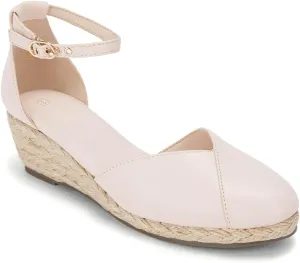 Juliet Holy Womens Espadrilles Sandals Closed Toe Platform Ankle Strap Casual Summer Wedges