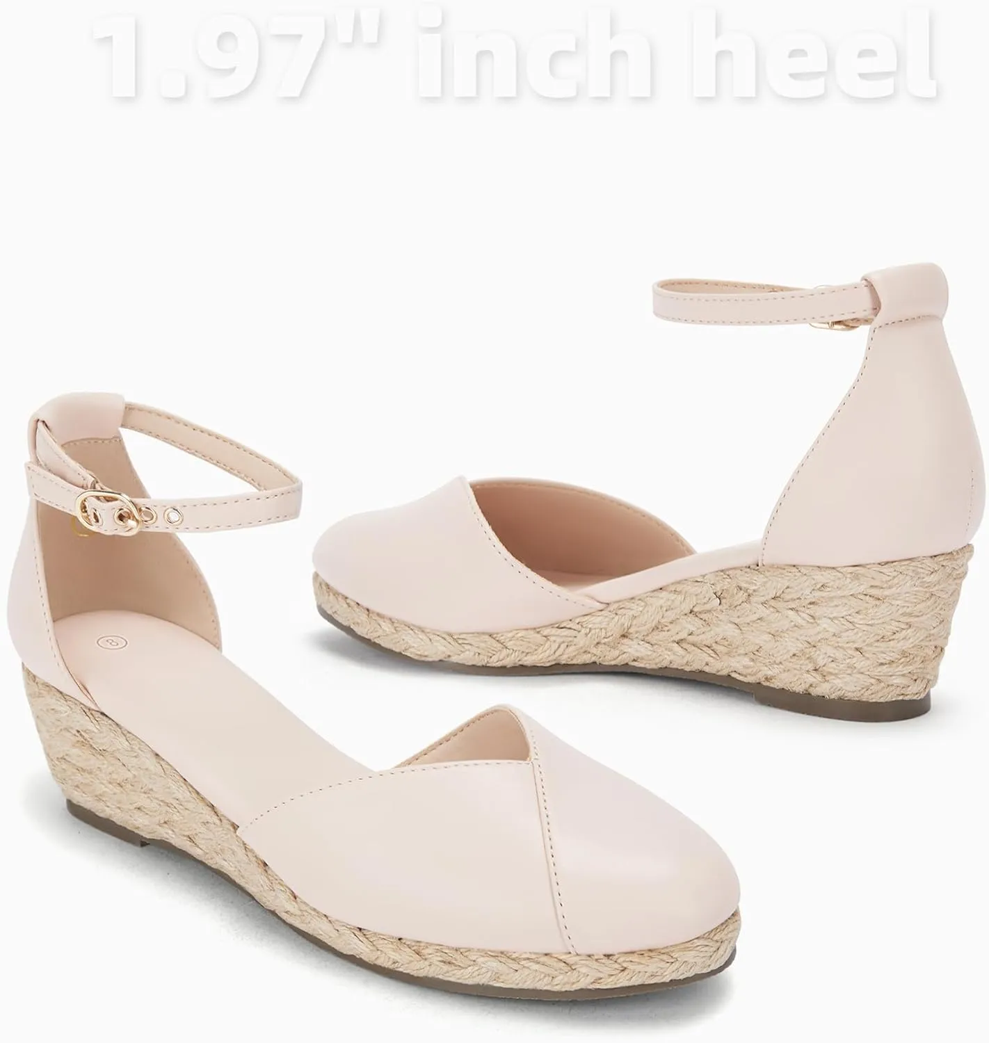 Juliet Holy Womens Espadrilles Sandals Closed Toe Platform Ankle Strap Casual Summer Wedges