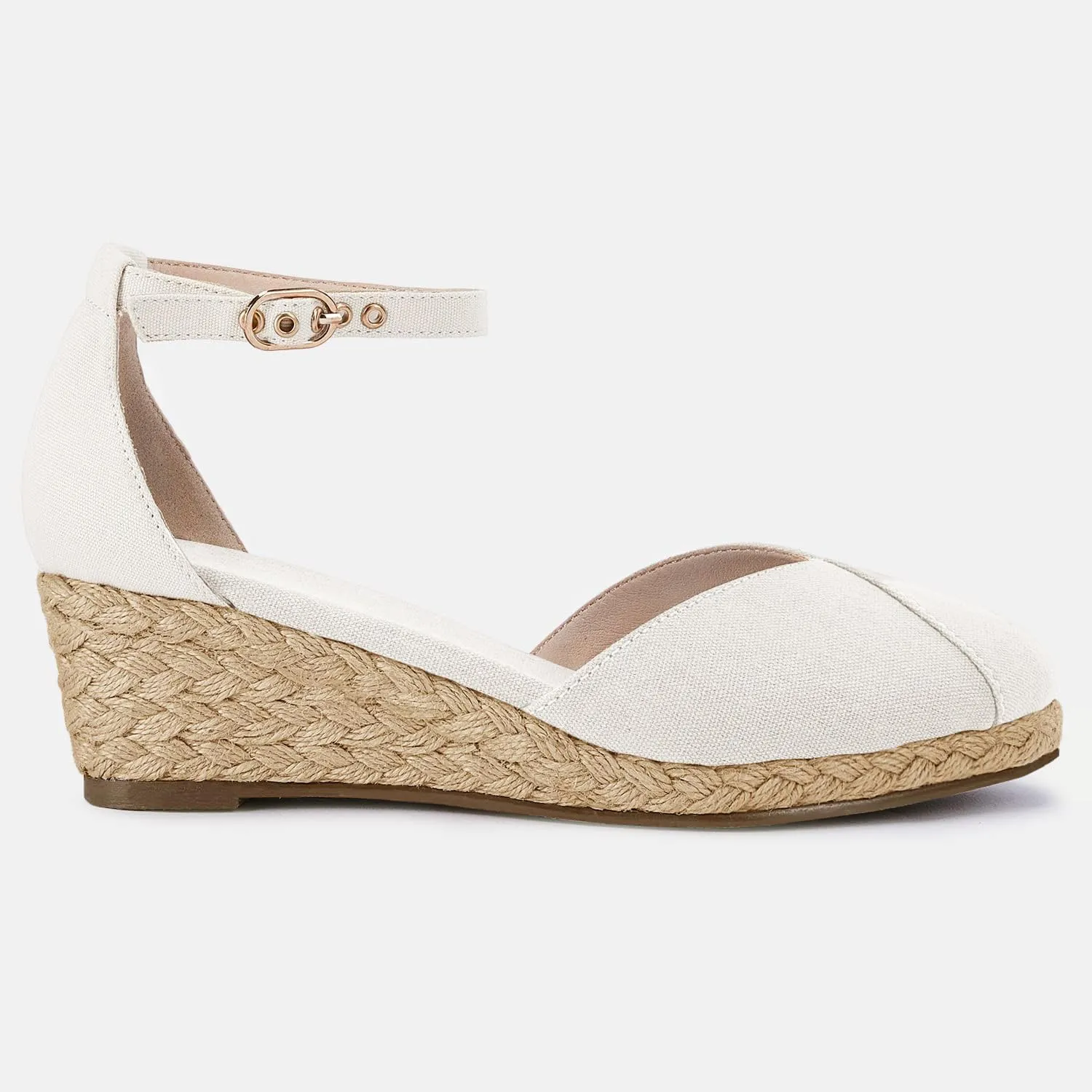 Juliet Holy Womens Espadrilles Sandals Closed Toe Platform Ankle Strap Casual Summer Wedges