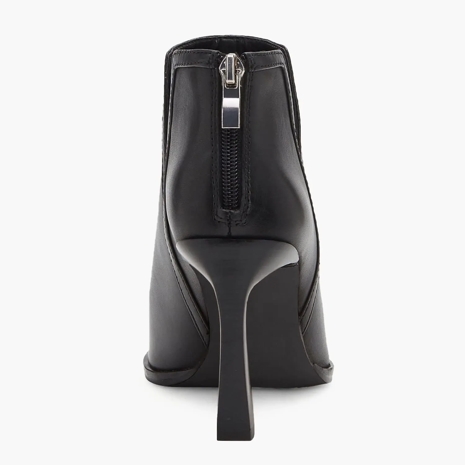 Juliet Holy Womens High Heel Booties Pointed Toe V Cut Back Zipper Short Dress Ankle Boots