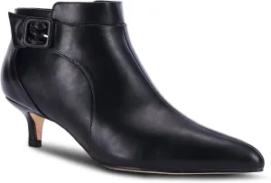 Juliet Holy Womens Pointed Toe Ankle Boots Kitten Heels Faux Suede Booties Side Zipper Dress Shoes