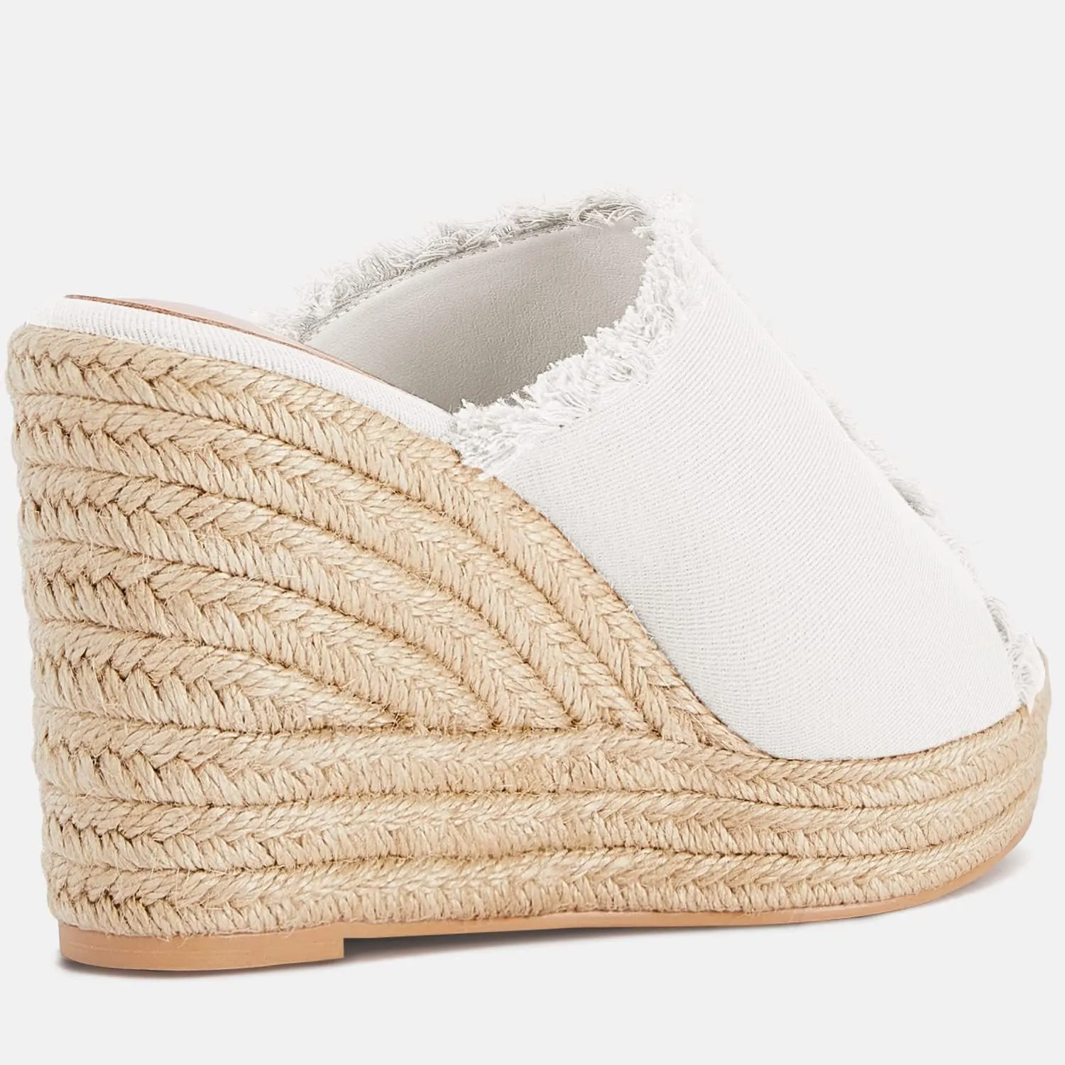 Juliet Holy Womens Wedge Sandals Peep Toe Denim Slip On Backless Espadrilles Platform Sandal Shoes