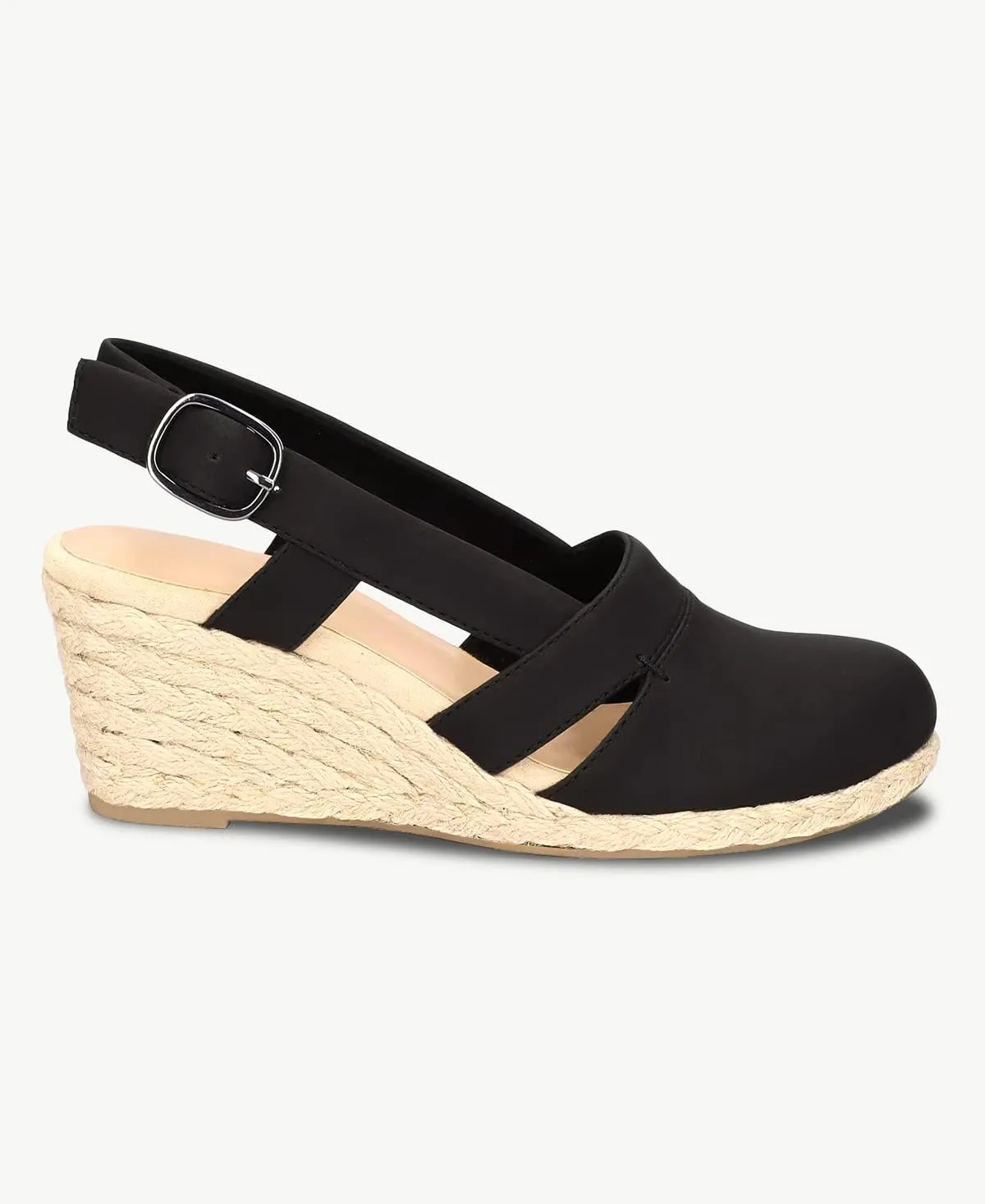 Juliet Holy Womens Wedges Sandals Platform Espadrilles Slingback Closed-toe Clogs Sandals