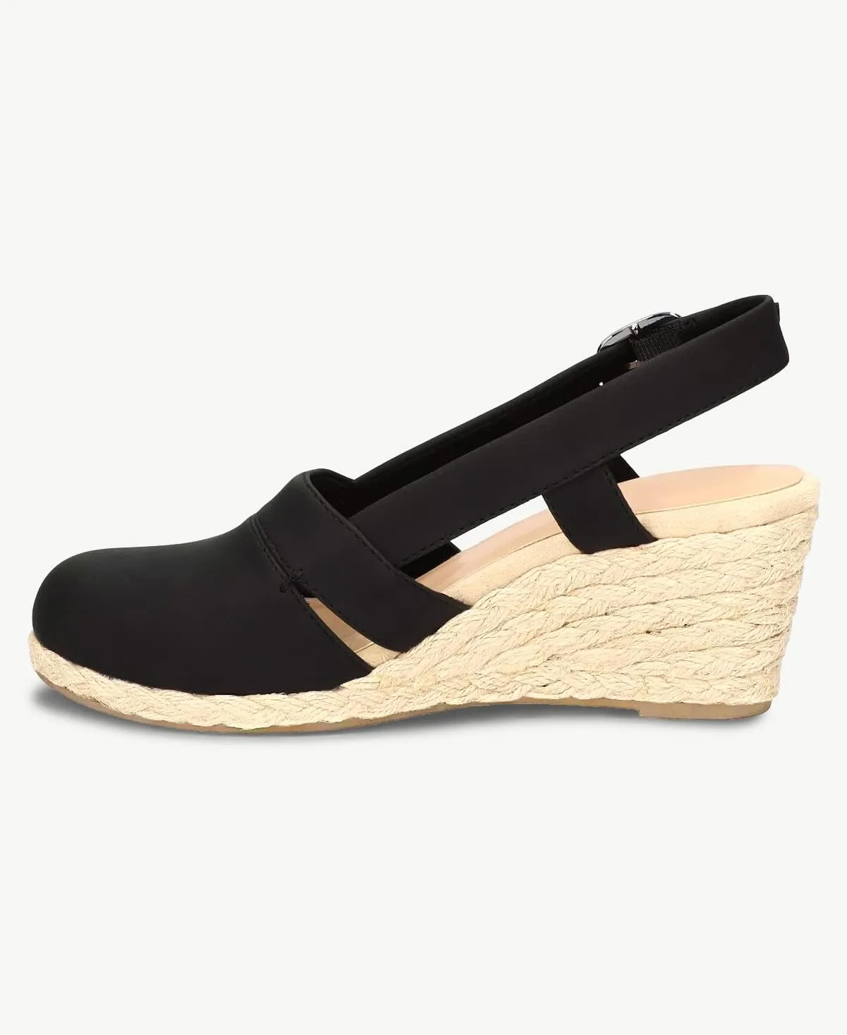 Juliet Holy Womens Wedges Sandals Platform Espadrilles Slingback Closed-toe Clogs Sandals