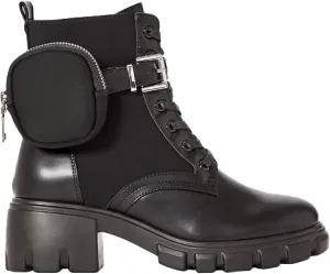 JustFab Womens Combat Boots Fall Boots Lace-up Combat Boots Ankle Booties Platform Shoes for Women - Reverie