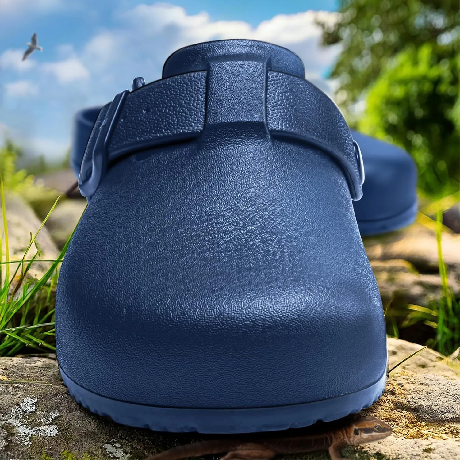 KEMISANT Women Clogs,Comfortable Mules Sandals Slippers Nurse Garden Shoes Unisex for Men Cushioned Support