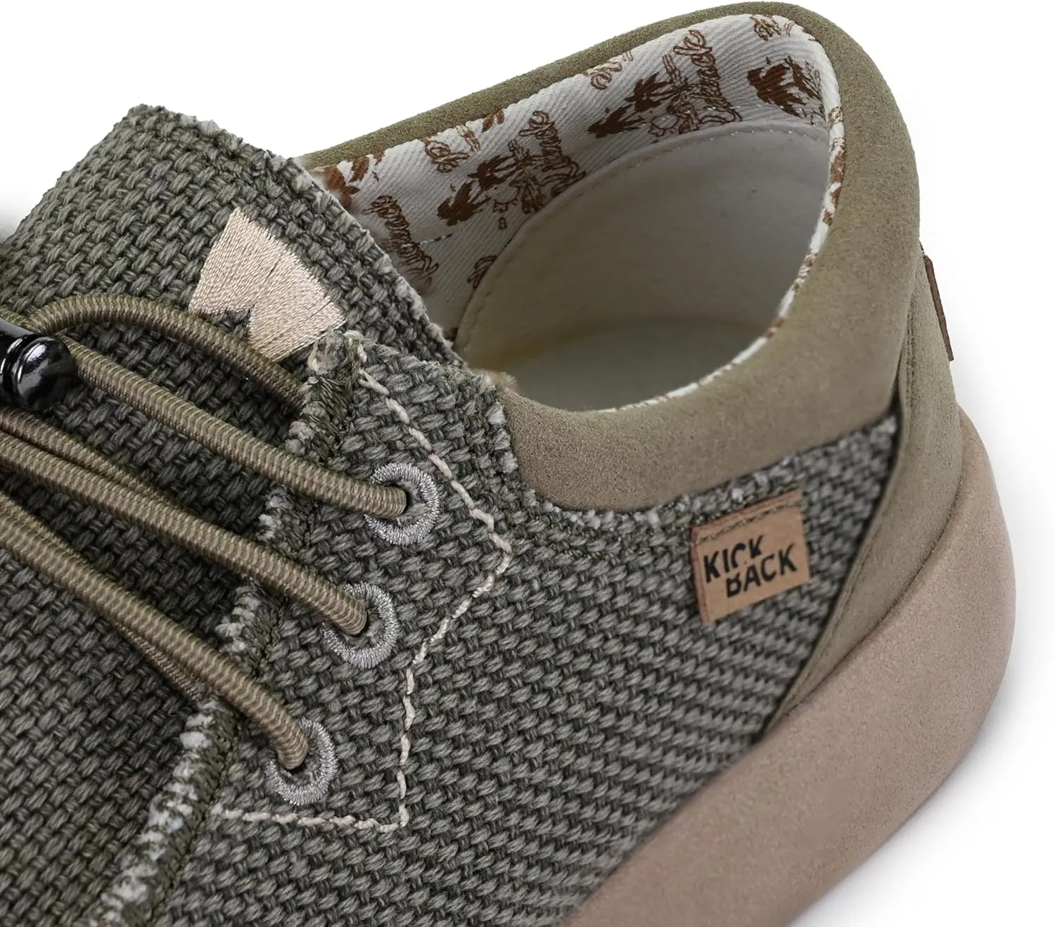 Kickback Haven Shoes - Men's Moccasins - Lightweight Lace Up Mens Smart Casual Shoes - All Day Comfort Mens Canvas Shoes - Men's Slip On Shoes