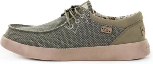 Kickback Haven Shoes - Men's Moccasins - Lightweight Lace Up Mens Smart Casual Shoes - All Day Comfort Mens Canvas Shoes - Men's Slip On Shoes