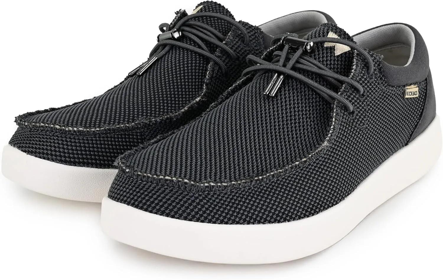 Kickback Haven Shoes - Men's Moccasins - Lightweight Lace Up Mens Smart Casual Shoes - All Day Comfort Mens Canvas Shoes - Men's Slip On Shoes
