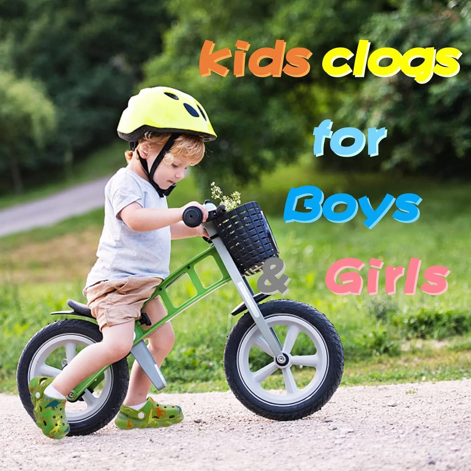 Kids Clogs Shoes Boys Girls Garden Slip On Shoes Toddler Clogs Children Slides Slippers Indoor Outdoor Beach Pool Shower Sandals
