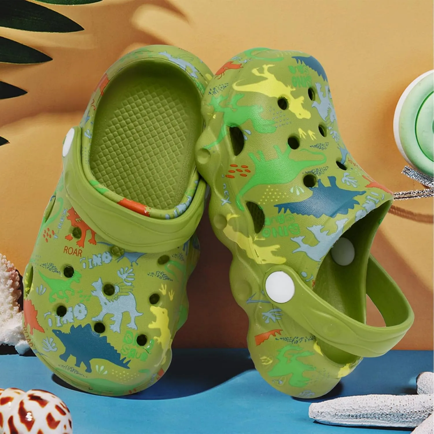 Kids Clogs Shoes Boys Girls Garden Slip On Shoes Toddler Clogs Children Slides Slippers Indoor Outdoor Beach Pool Shower Sandals