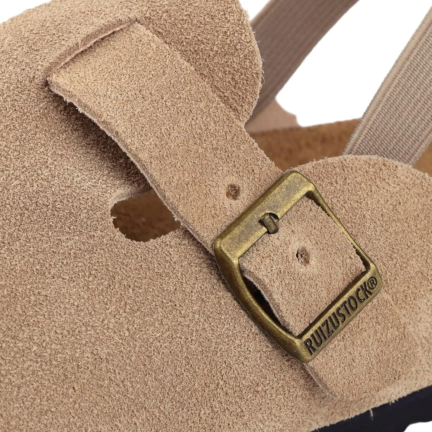 Kids Suede Clogs Toddler Clogs Boys Girls Sandals Cork Adjustable Buckle Mules