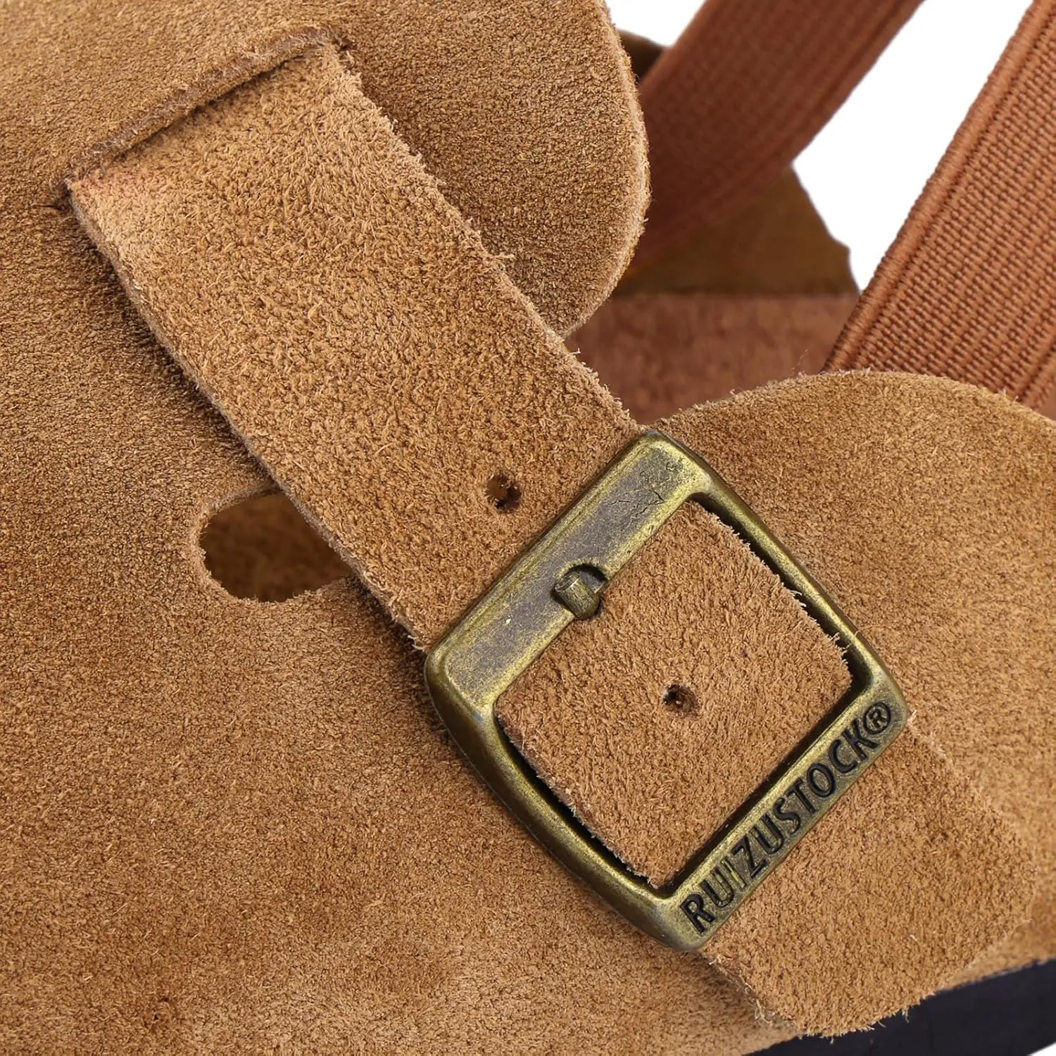 Kids Suede Clogs Toddler Clogs Boys Girls Sandals Cork Adjustable Buckle Mules