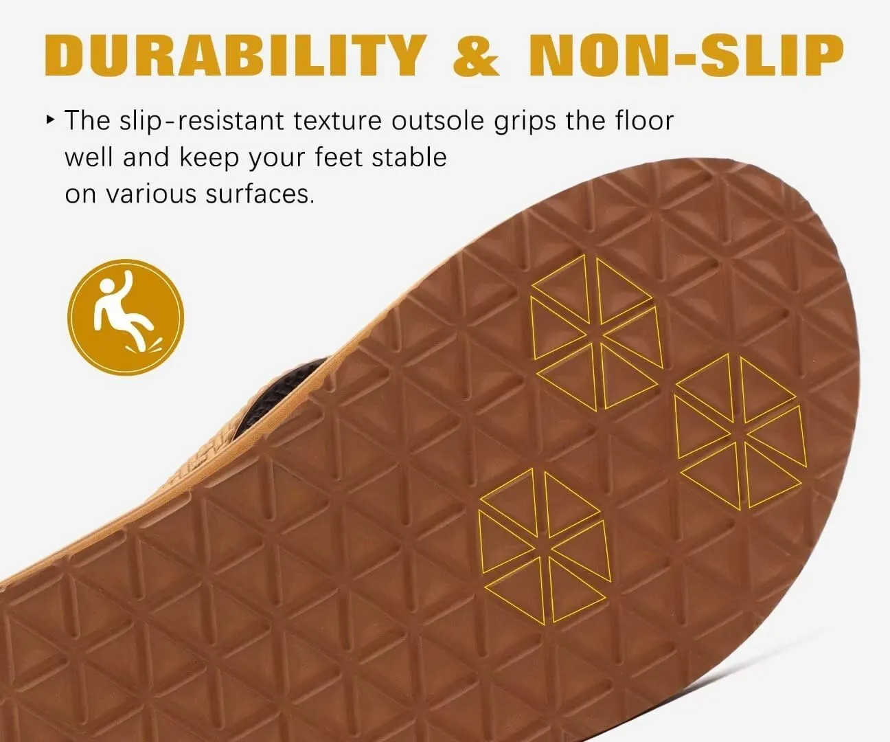 KuaiLu Men's Leather Flip Flops Arch Support Summer Beach Pool Water Thong Sandals Waterproof Rubber Walking Shoes