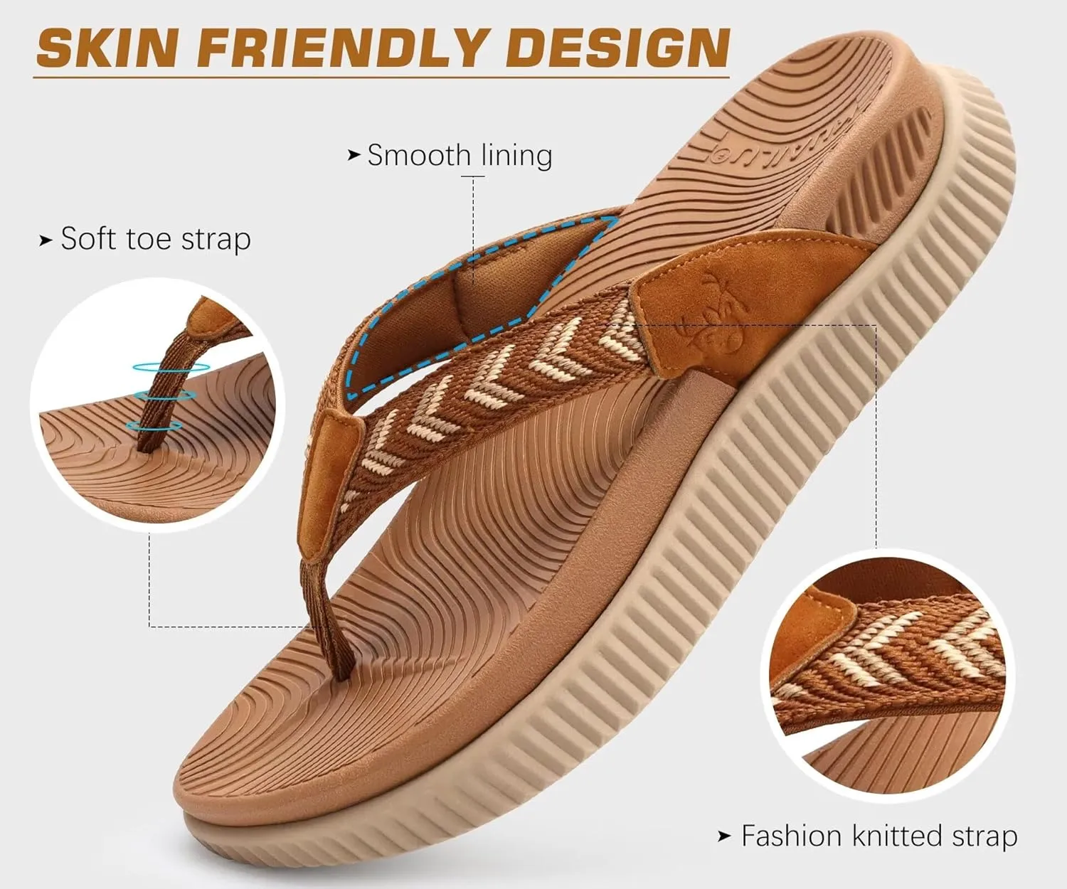 KuaiLu Womens Fashion Orthotic Flip Flops Ladies Athletic Thick Cushion Recovery Thong Sandals Slip On Memory Foam Walking Sandles With Comfortable Plantar Fasciitis Arch Support