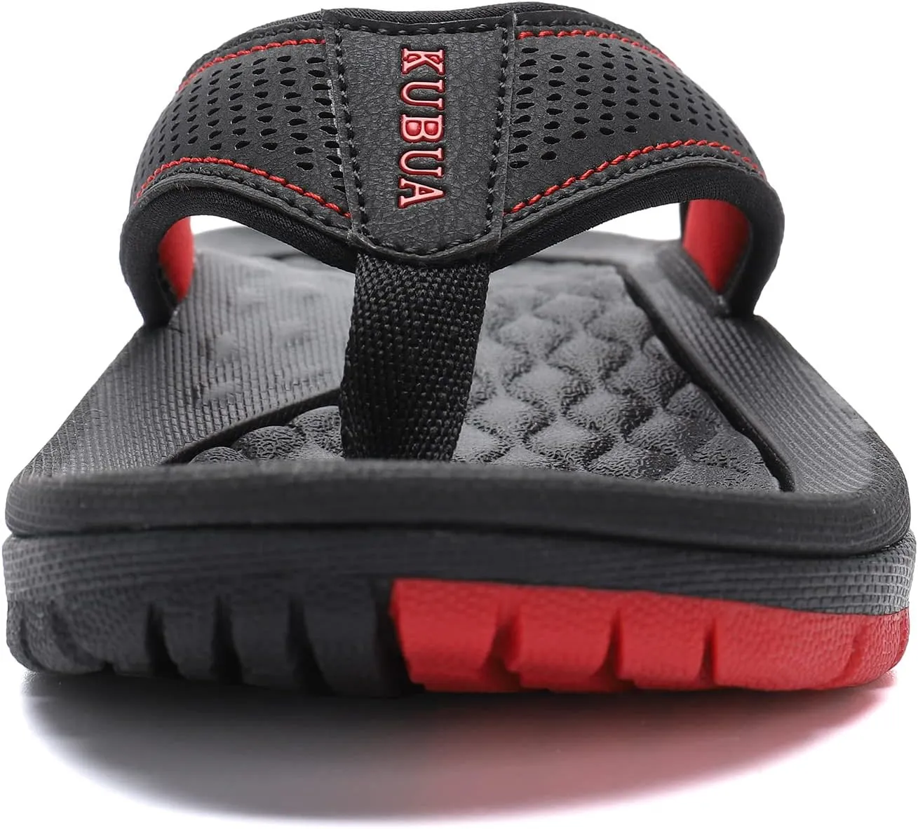 KUBUA Men's Beach Flip-Flops Water Sandals Outdoor Athletic Thong Sandal Slippers
