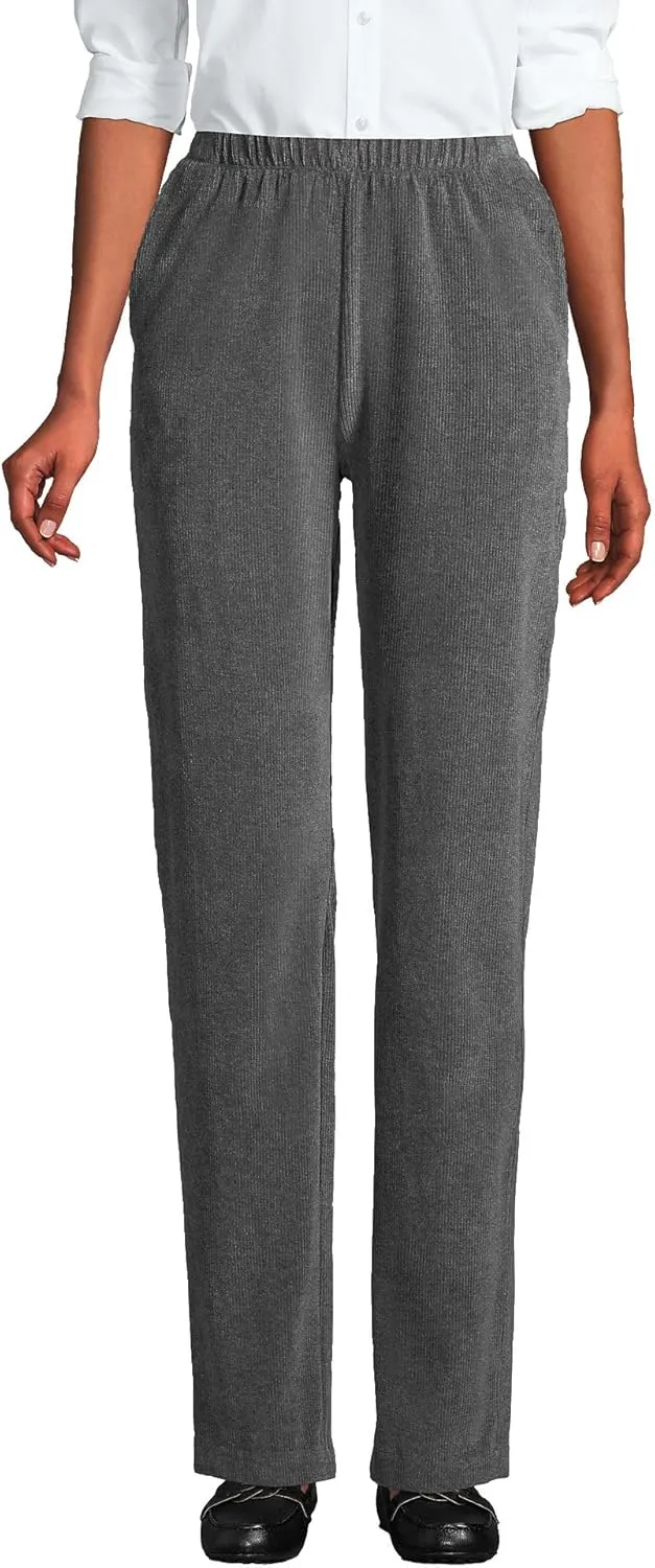 Lands' End Women's Sport Knit High Rise Corduroy Pants