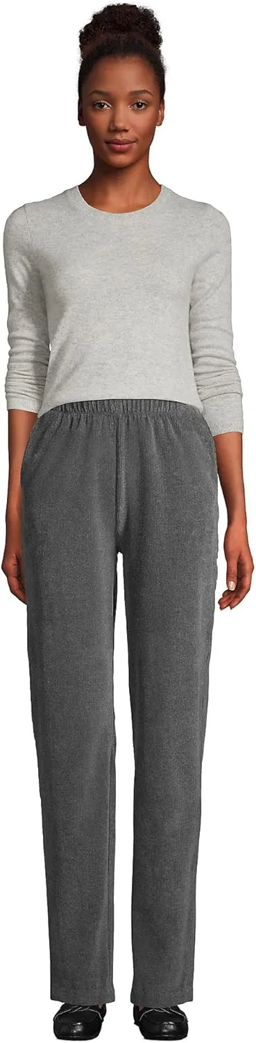 Lands' End Women's Sport Knit High Rise Corduroy Pants