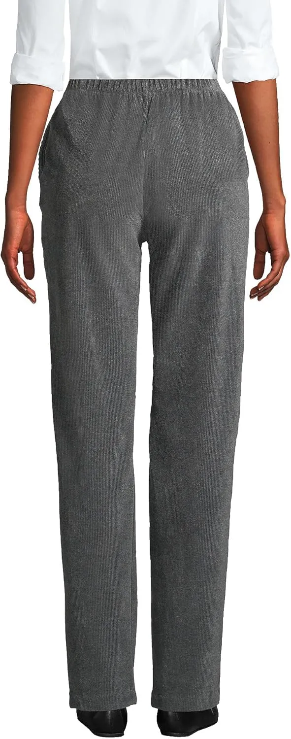 Lands' End Women's Sport Knit High Rise Corduroy Pants