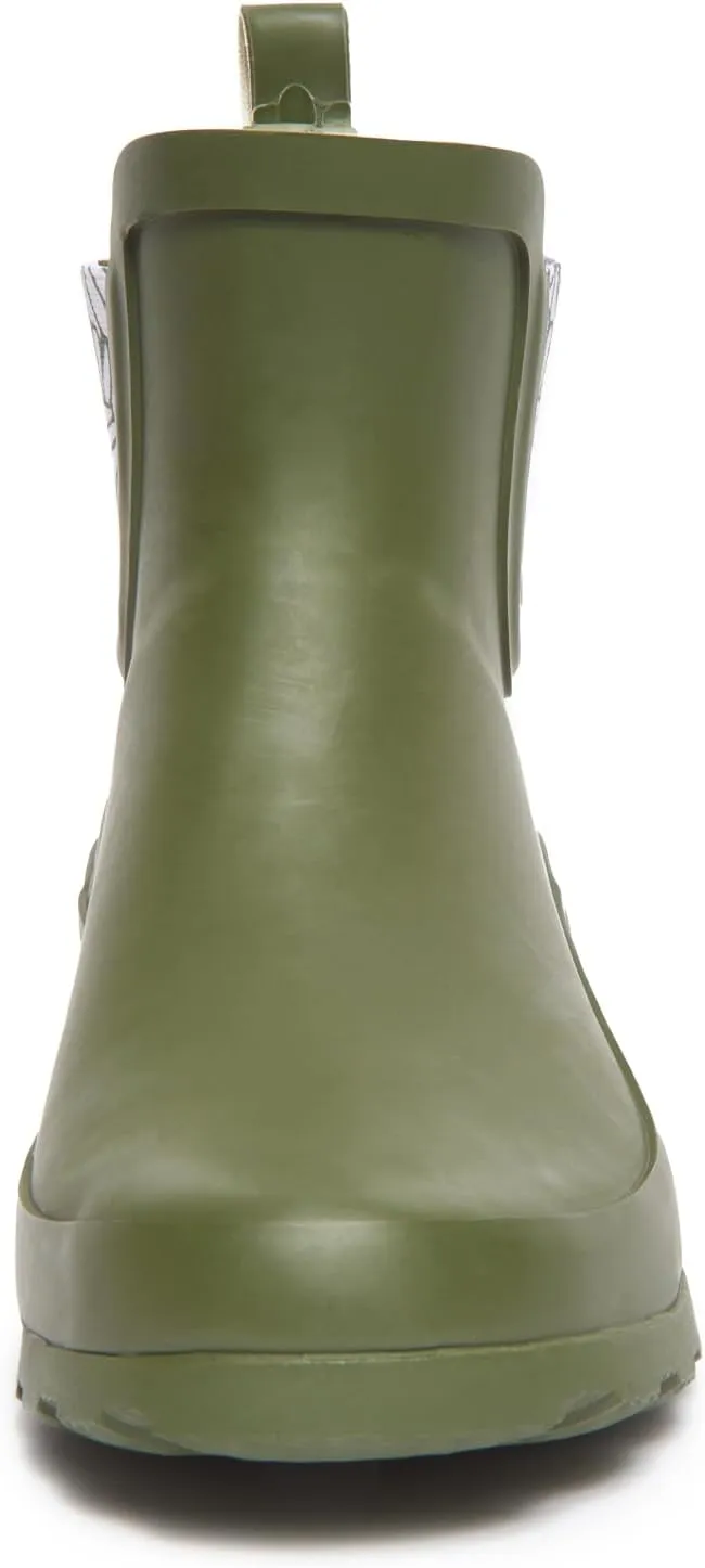 Laura Ashley Ladies Mid Cut Ankle Height Rubber Rain Boots, Lightweight Waterproof Booties for Women