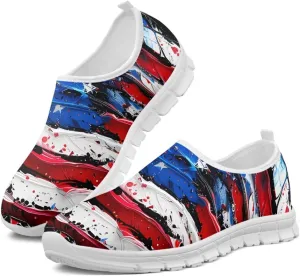 Lightweight Sneakers for Women Slip On Casual Shoes Comfortable Low Cut Loafers Non Slip Breathable Walking Running Shoes Outdoor Sport Sneakers US 5.5-11.5