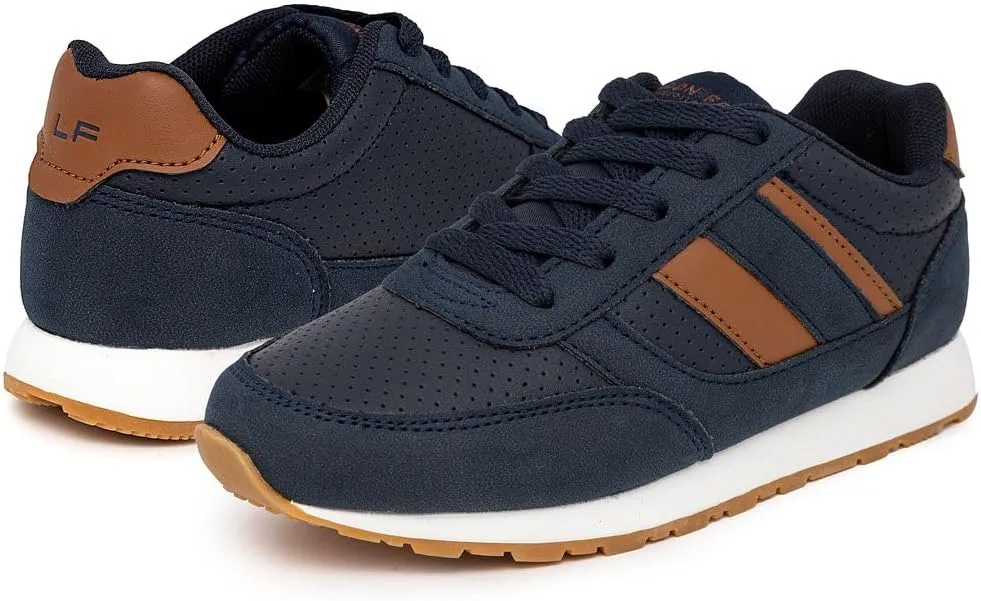 LONDON FOG Kids Boys Kevin Casual Lace-Up Fashion Sneakers Oxford Comfortable Walking Shoe (Big Kid - Little Kid)