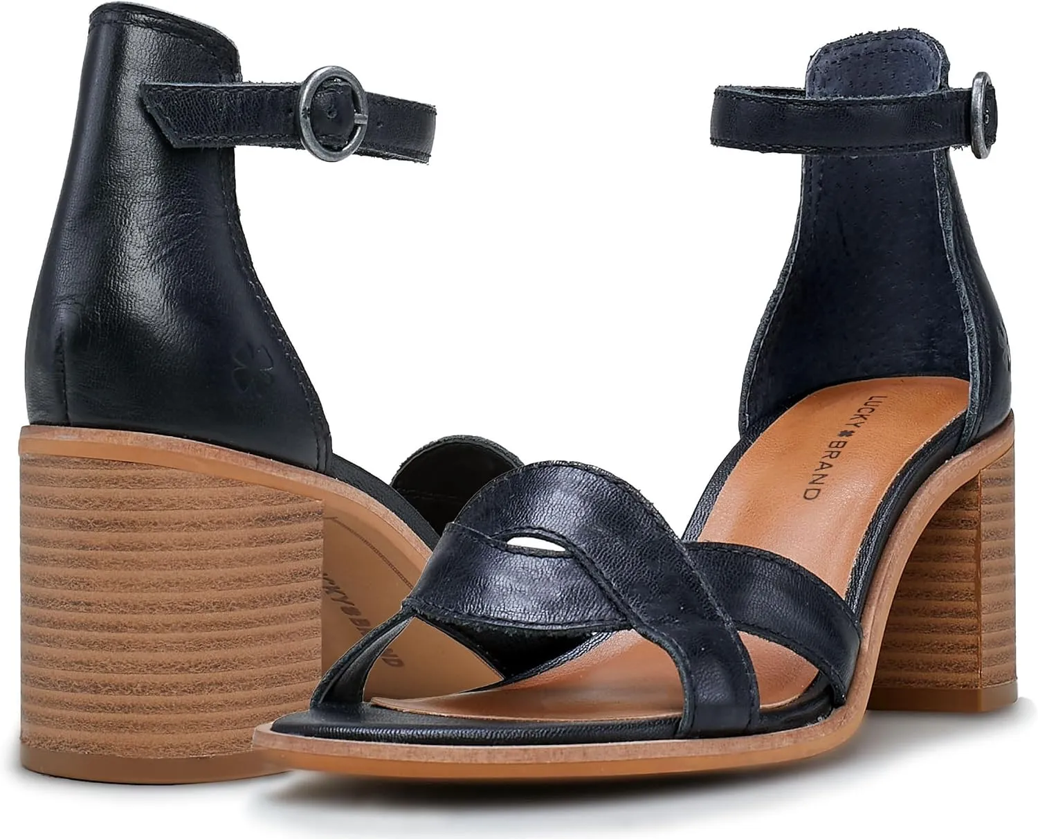 Lucky Brand Women's Sarwa Ankle Strap Heeled Sandal