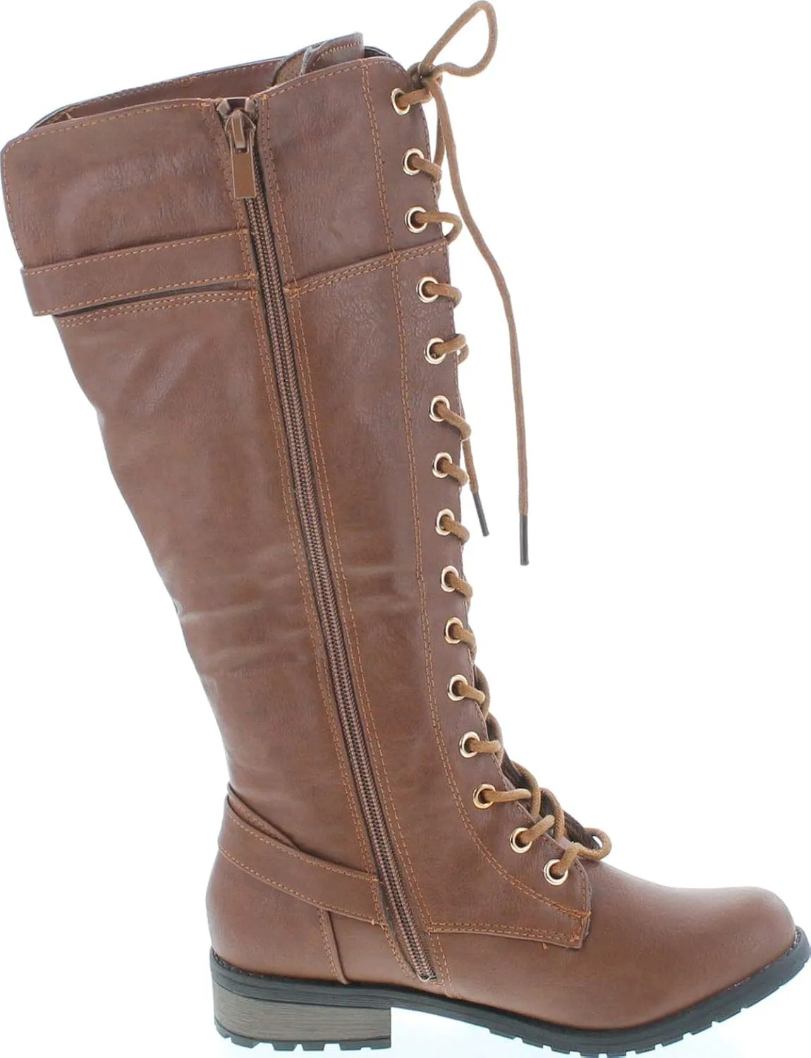 Mango 27 Womens Knee High Buckle Riding Boots