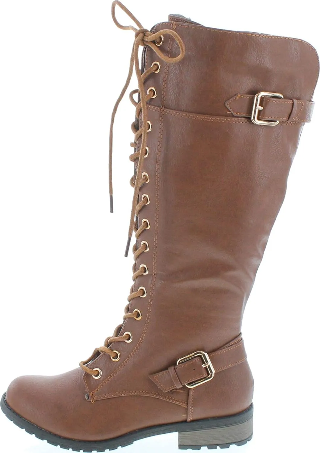 Mango 27 Womens Knee High Buckle Riding Boots