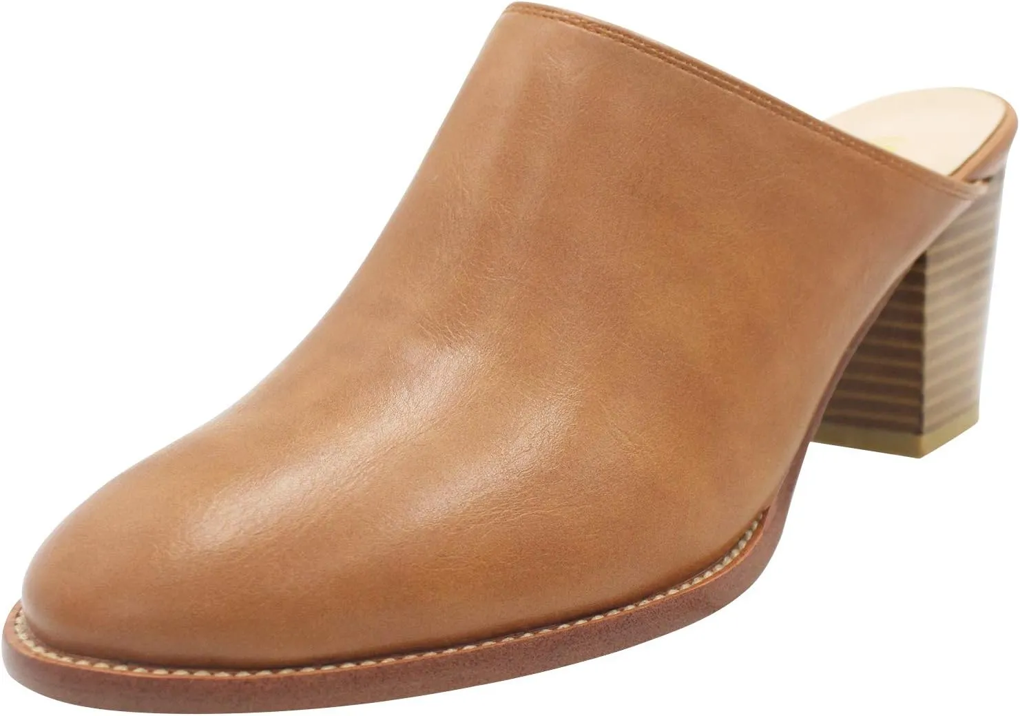 Maypie Womens Chunky Heels Mules and Clogs Closed Toe Bootie Pumps Slides Shoes