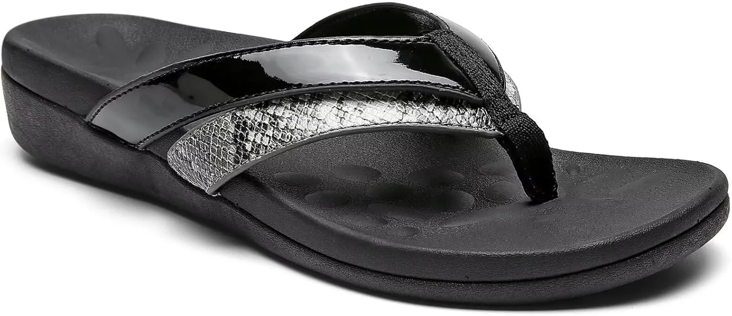 MEGNYA Comfortable Flip Flops for Womens, Arch Support Walking Sandals Outdoor, Casual Waterproof Orthotic Sandals for Summer Beach