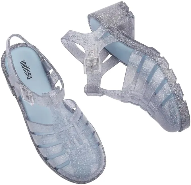Melissa Possession Heel Fashion Sandals for Women - Iconic Fisherman Style with Medium Block Heel - Adjustable Buckle for Comfort - 100% PVC Upper/Insole/Sole - Bubblegum Scent