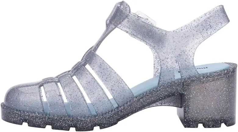 Melissa Possession Heel Fashion Sandals for Women - Iconic Fisherman Style with Medium Block Heel - Adjustable Buckle for Comfort - 100% PVC Upper/Insole/Sole - Bubblegum Scent