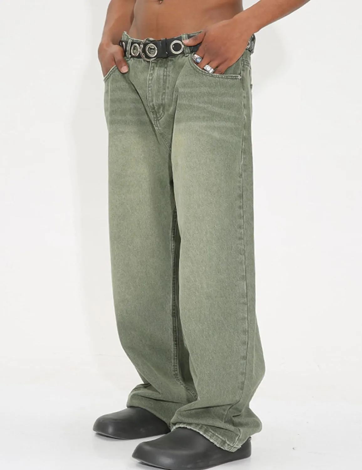Men Baggy Jeans Y2k Hip Hop Skater Jeans Vintage Purple Jeans Loose Fit Demin Pants Streetwear