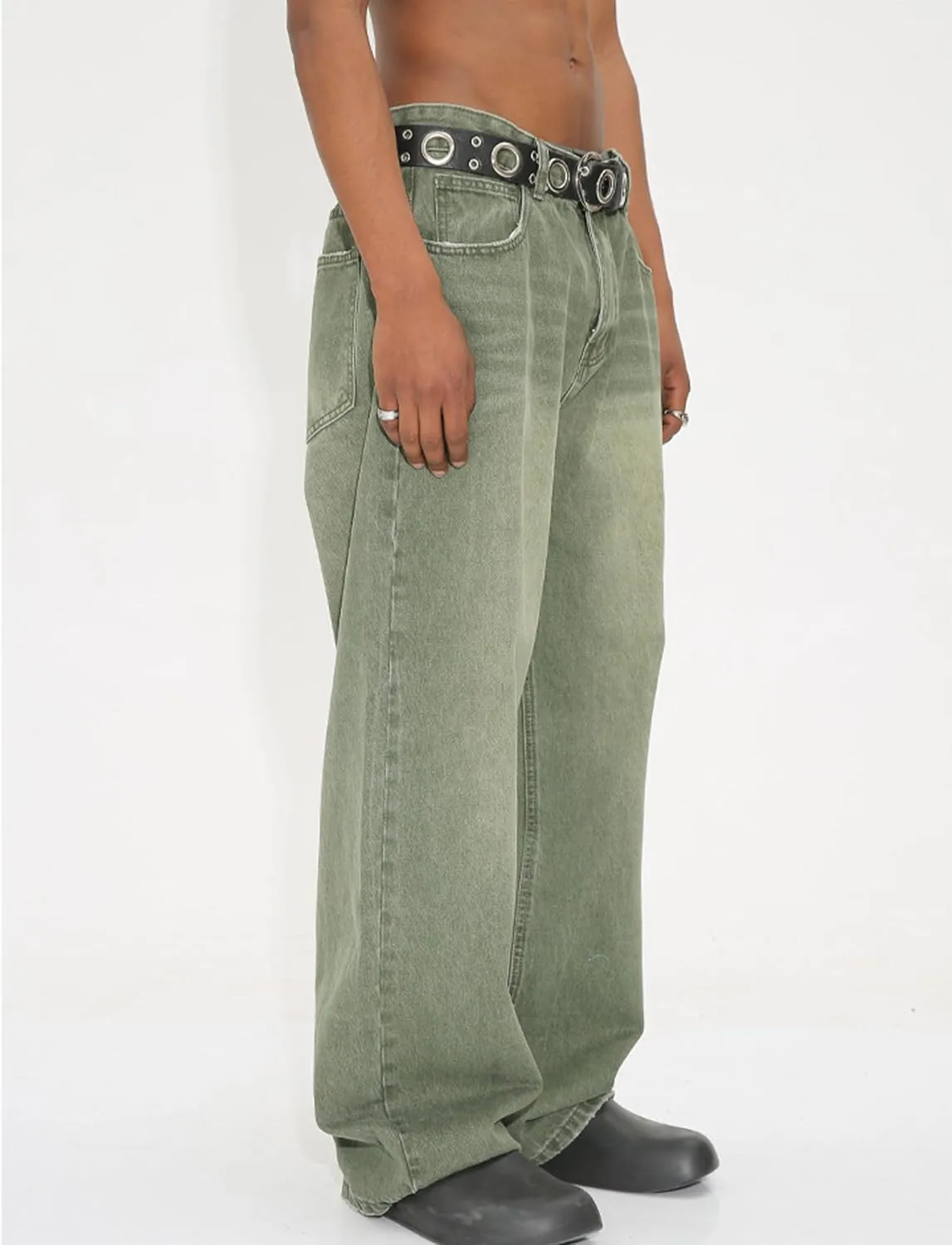 Men Baggy Jeans Y2k Hip Hop Skater Jeans Vintage Purple Jeans Loose Fit Demin Pants Streetwear