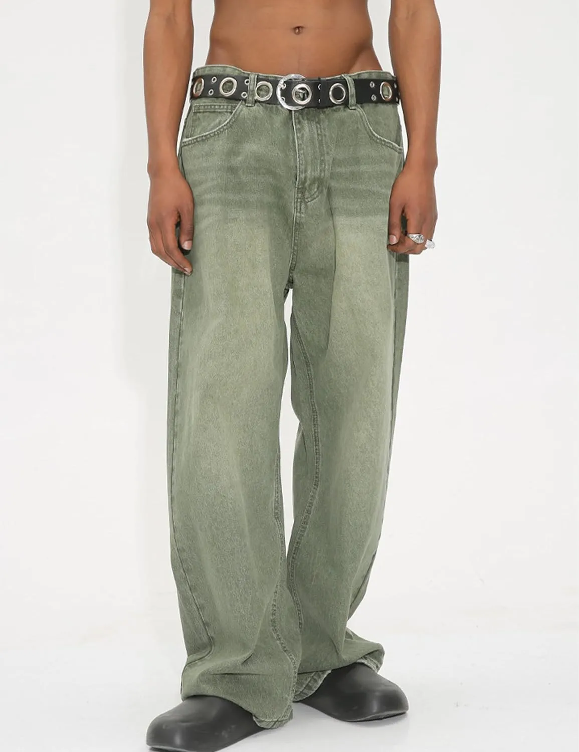 Men Baggy Jeans Y2k Hip Hop Skater Jeans Vintage Purple Jeans Loose Fit Demin Pants Streetwear