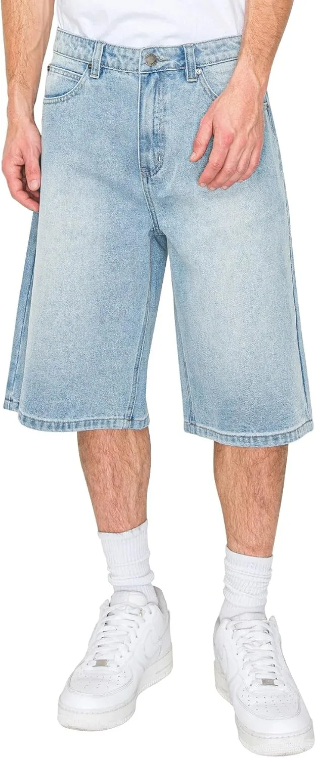 Men's Baggy Fit Essential Denim Shorts Various Designs
