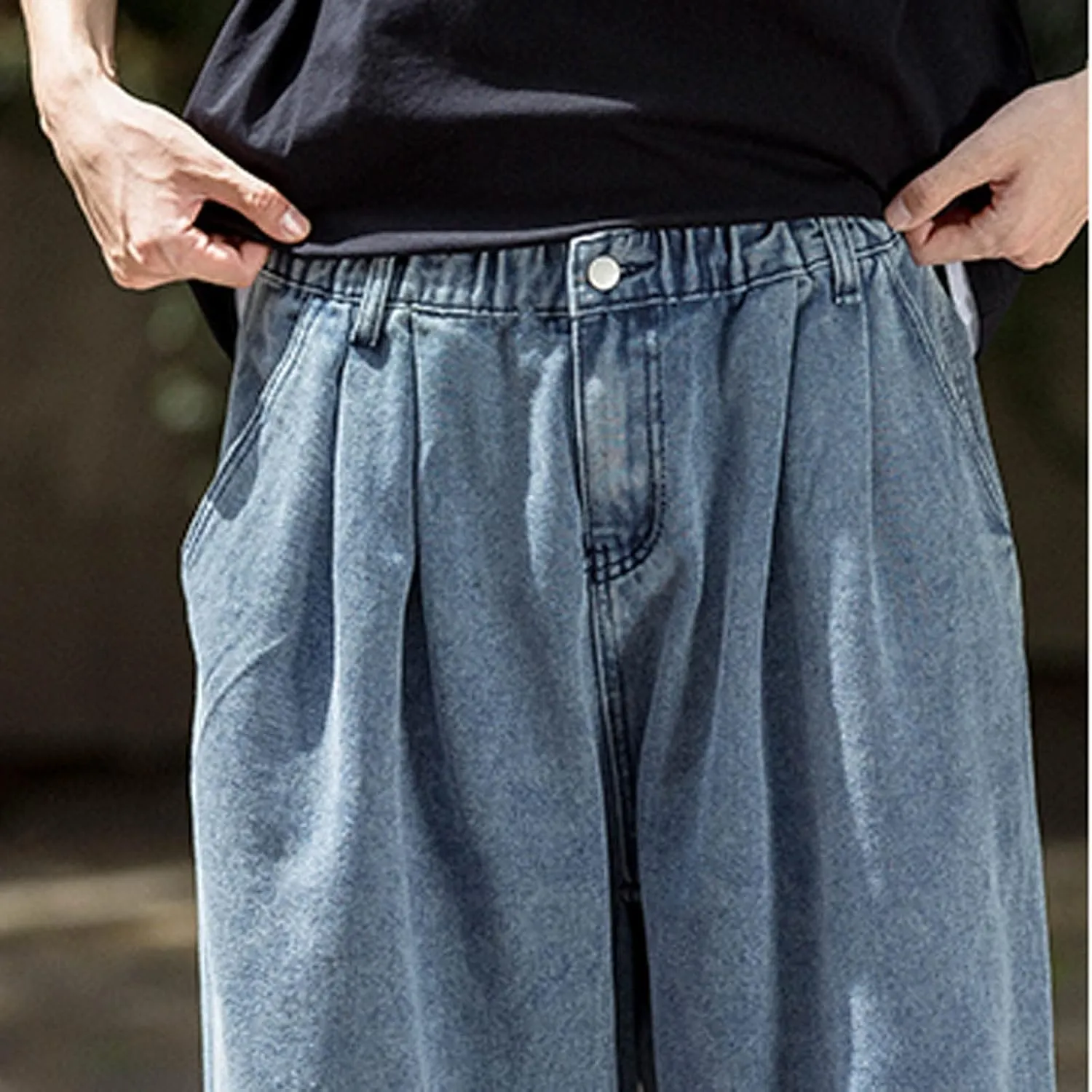 Mens Baggy Jeans for Men Women Y2k Hip Hop Skater Pants Wide Leg Jnco Jeans Loose Fit Denim Jeans Streetwear