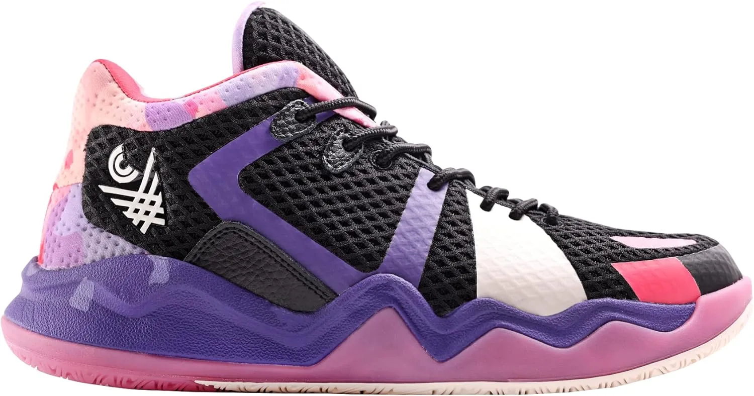 Mens Basketball Shoes with Twitch Foam Midsole and Wavybone Outsole for High Rebound and Traction