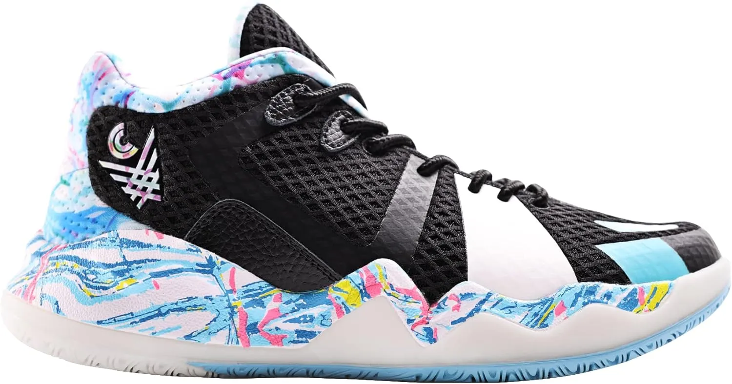 Mens Basketball Shoes with Twitch Foam Midsole and Wavybone Outsole for High Rebound and Traction