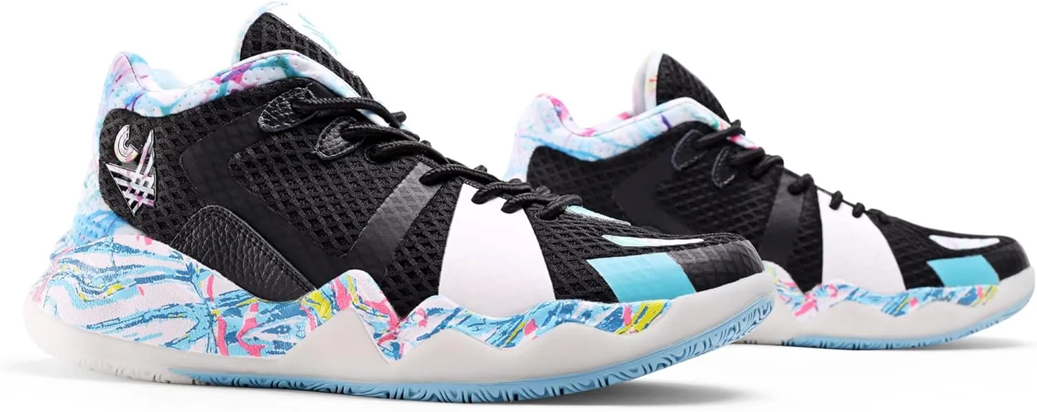Mens Basketball Shoes with Twitch Foam Midsole and Wavybone Outsole for High Rebound and Traction