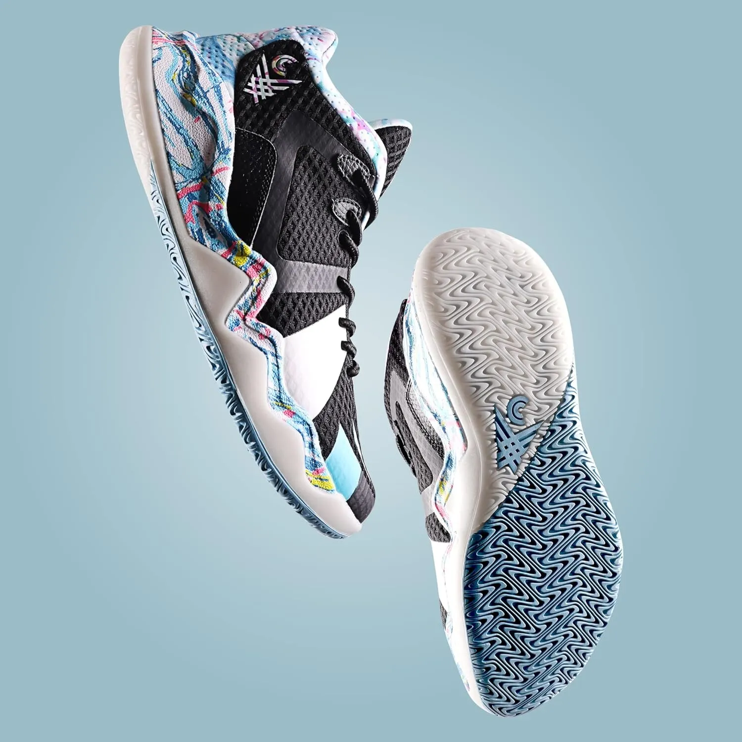 Mens Basketball Shoes with Twitch Foam Midsole and Wavybone Outsole for High Rebound and Traction