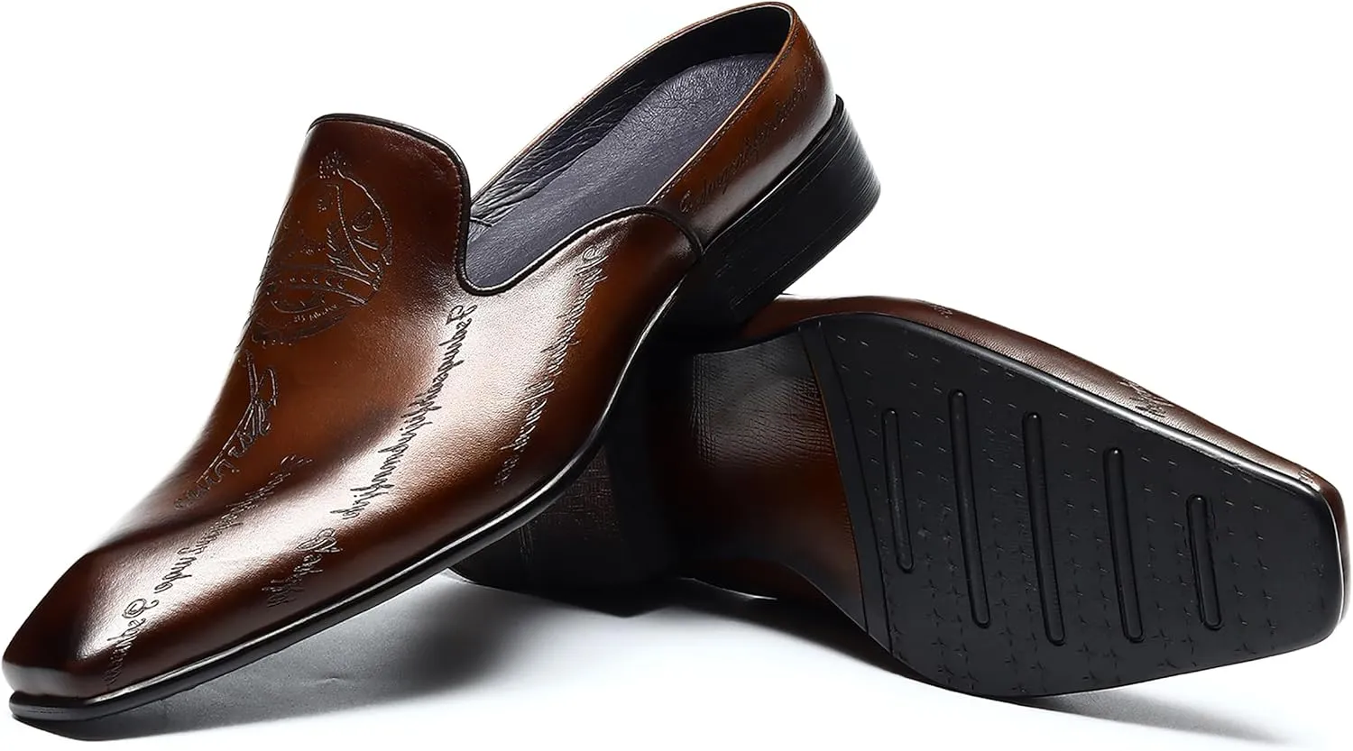Mens Mules Sandals Formal Dress Loafers Leather Clogs Business Casual Open Back Slippers Outside Slip On Comfort Summer Shoes for Men