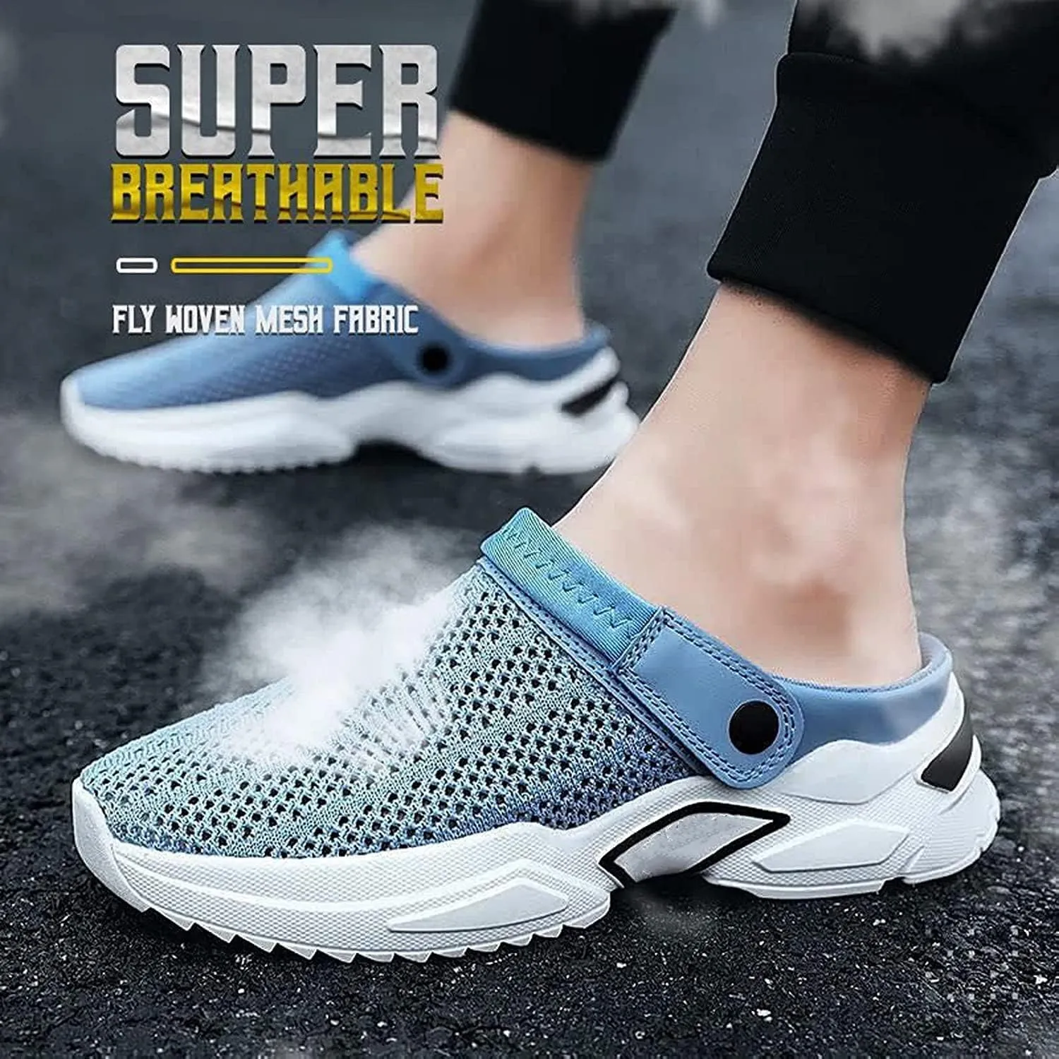 Men's Orthopedic Hollow-Out Summer Sandals,Mesh Shoes Sandals Mens,Orthopedic Diabetic Walking Boat Shoes Breathable with Arch Support Knit Mesh Walking Shoes Beach Sandals