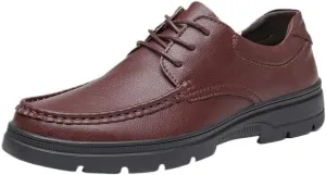 Men's Slip-on Loafers Low Top Rubber Shoes Thick Bottom Flat Heel Round Toe All-Match Casual Shoes for Men