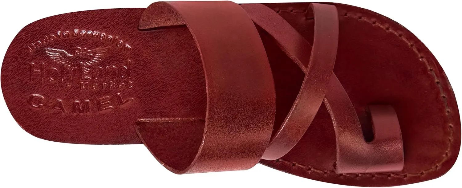 Mens/Womens Leather Biblical Sandals/Slides From Jerusalem (Shepherd's Field II)
