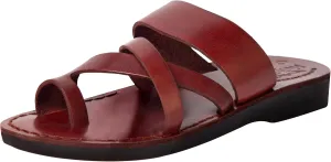 Mens/Womens Leather Biblical Sandals/Slides From Jerusalem (Shepherd's Field II)